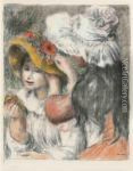 Le Chapeau Oil Painting - Pierre Auguste Renoir