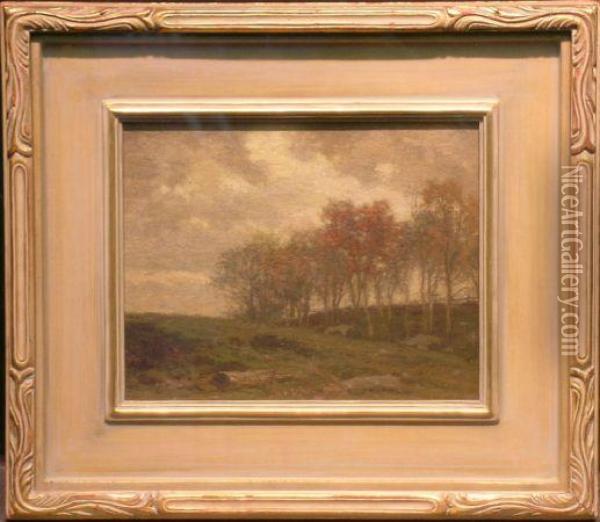 Late Autumn Oil Painting - William Crothers Fitler