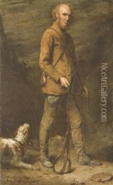 Il Cacciatore Oil Painting - Alphonse Frederic Muraton
