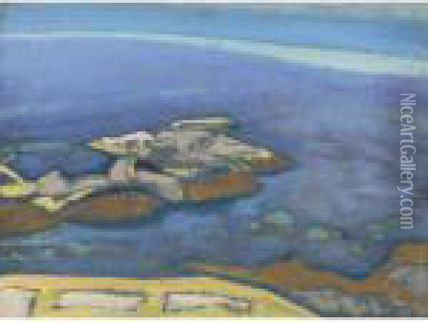 Study Oil Painting - Nicolaj Konstantinov Roerich
