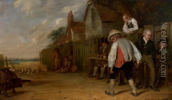 Les Joueurs De Quilles Oil Painting - Sir David Wilkie