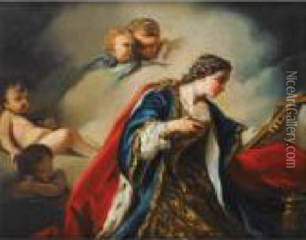 Sainte Elisabeth De Hongrie En Priere Oil Painting - Pierre Subleyras