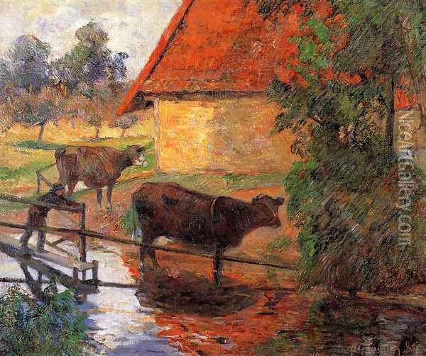 Watering Place2 Oil Painting - Paul Gauguin