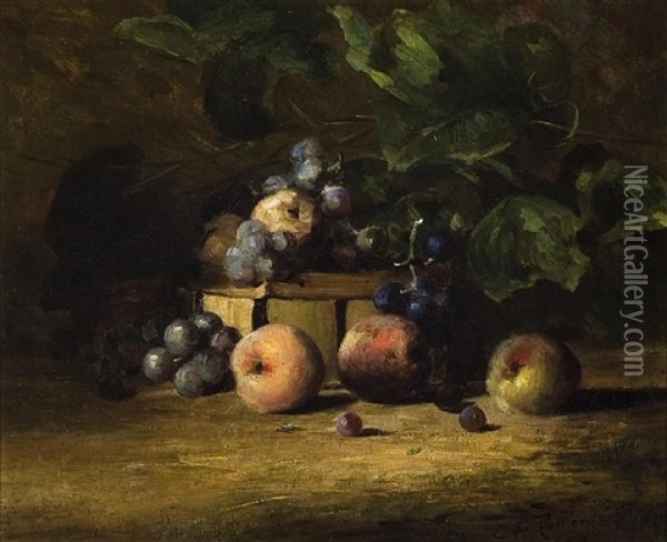 Still Life With Fruit Oil Painting - Charles Porter