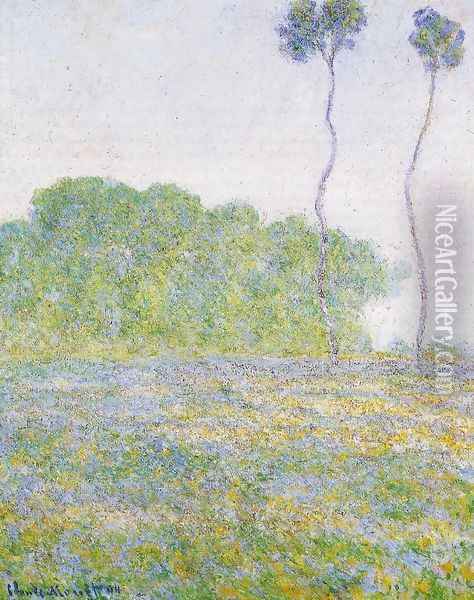 A Meadow At Giverny Oil Painting - Claude Oscar Monet