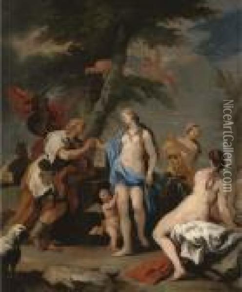 The Judgement Of Paris Oil Painting - Luca Giordano