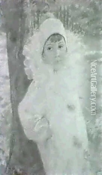 Pierrot Oil Painting - Frieda Menshausen-Labriola