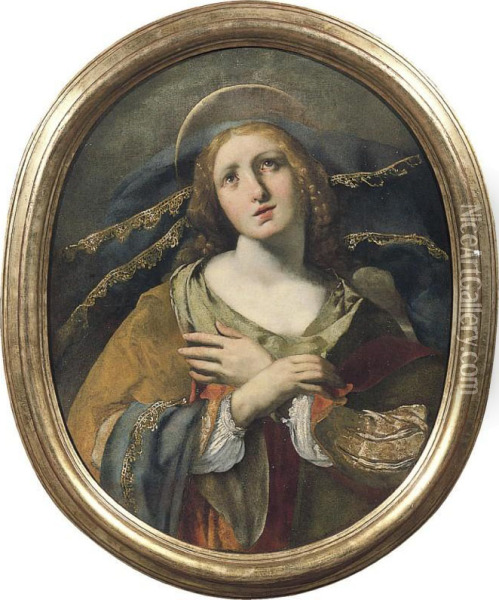 Sant'apollonia Oil Painting - Felice Ficherelli Il Riposo