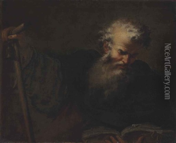 Saint Anthony Abbot Oil Painting - Francesco Fracanzano