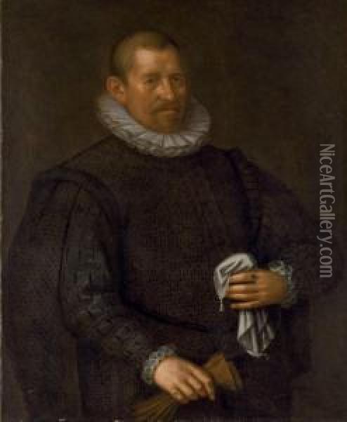 Portrait D'homme Oil Painting - Giovanni Battista Moroni