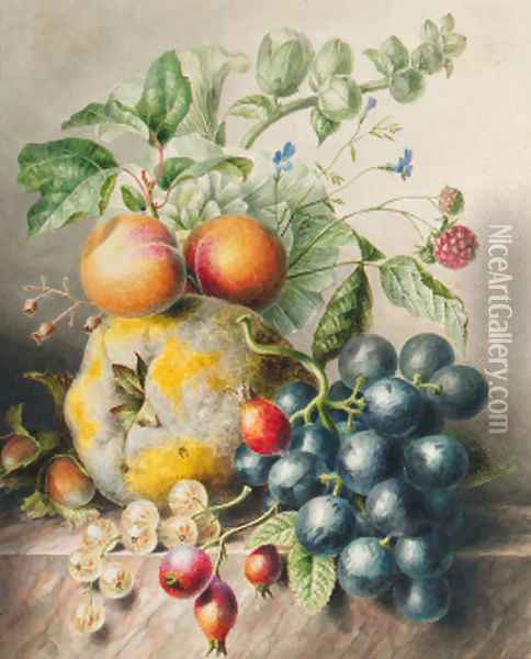 Fruits Oil Painting - Willem Hekking