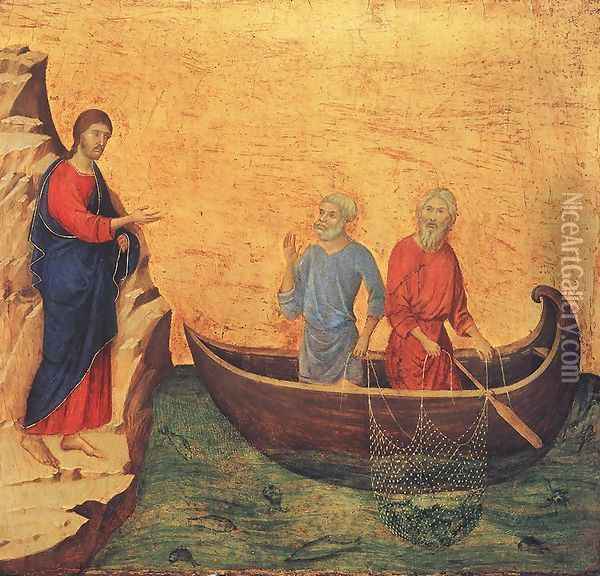 Calling of Peter and Andrew 1308-11 Oil Painting - Duccio Di Buoninsegna