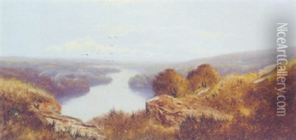 Near Richmond, Yorkshire Oil Painting - Edward H. Niemann