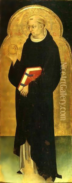 Saint Nicola da Tolentino Oil Painting - Niccolo Di Pietro