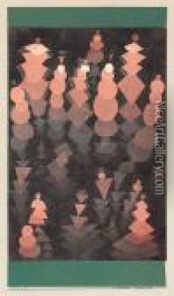 Reifendes Wachstum Oil Painting - Paul Klee