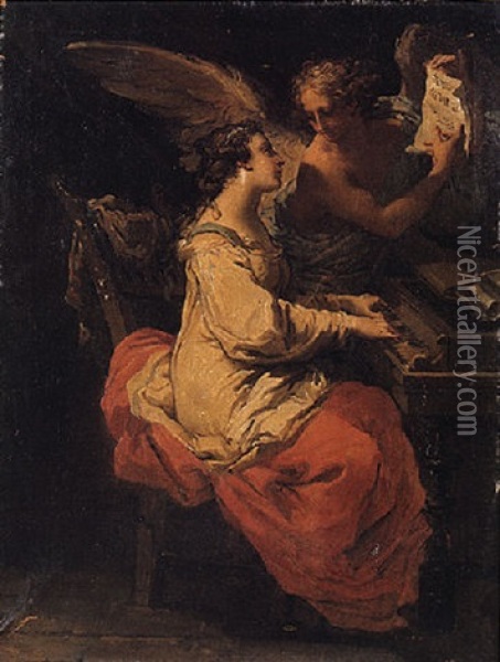 Saint Cecilia Oil Painting - Gaetano Gandolfi