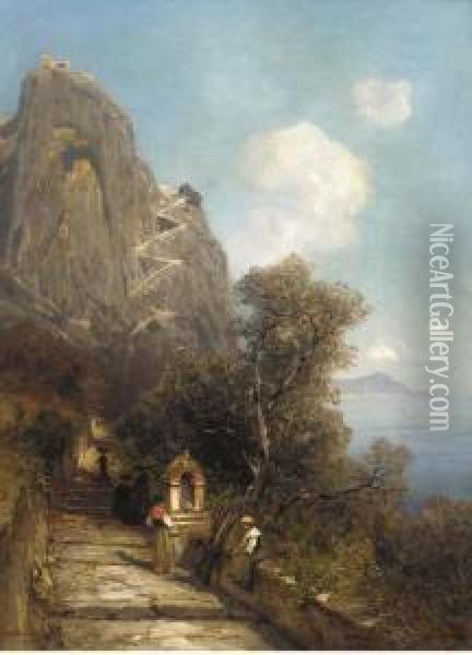 Anacapri Oil Painting - Ascan Lutteroth