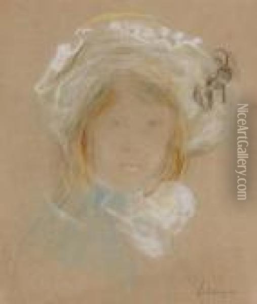 Head Of A Girl Oil Painting - Henri Lebasque