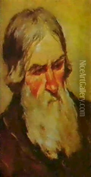 Portratt Av En Man Oil Painting - Ilya Repin