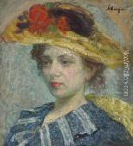 Femme Au Chapeau Oil Painting - Henri Lebasque