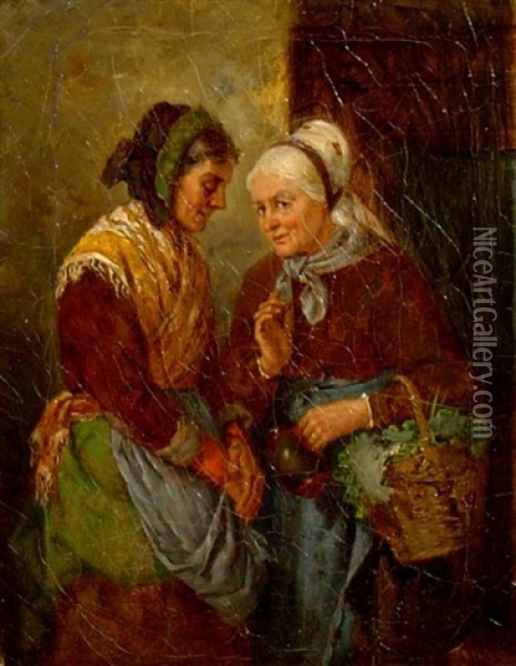 Die Geruchtekuche Oil Painting - Johann Lorenz Maas