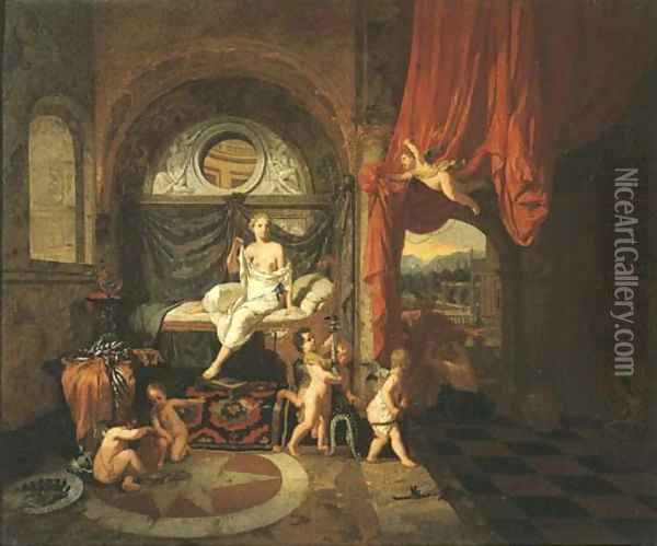 Mercury and Herse Oil Painting - Gerard de Lairesse