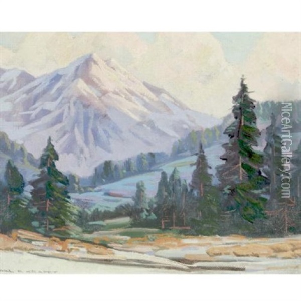 The Rocky Mountains Oil Painting - Carl Rudolph Krafft