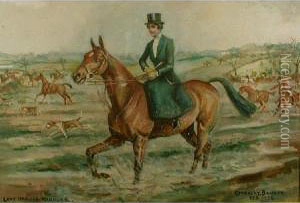 Lady Ursula Manners Oil Painting - Cuthbert Bradley