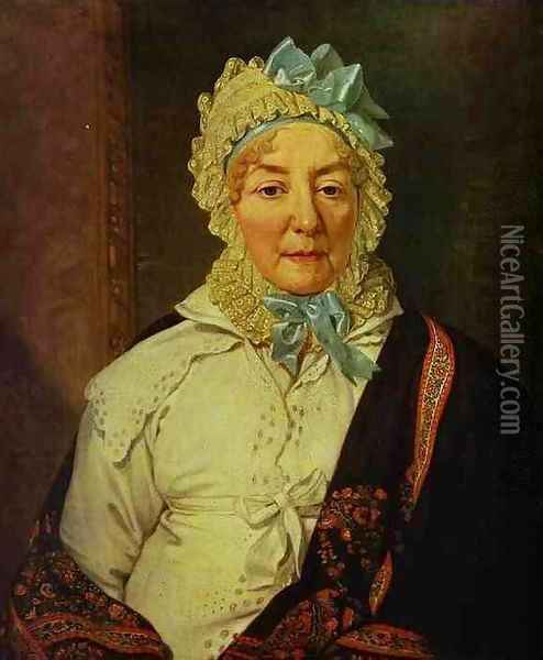 Portrait Of Ye A Arkharova 1820 Oil Painting - Vladimir Lukich Borovikovsky