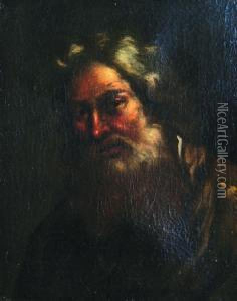 Testa Di Vecchio Oil Painting - Benedetto Gennari