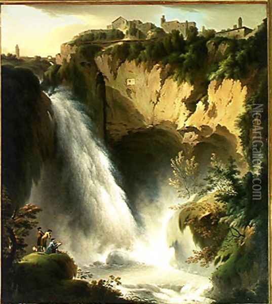 The Falls of Tivoli Oil Painting - Michael Wutky