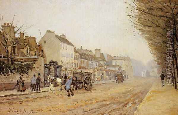 Boulevard Heloise Argenteuil Oil Painting - Alfred Sisley