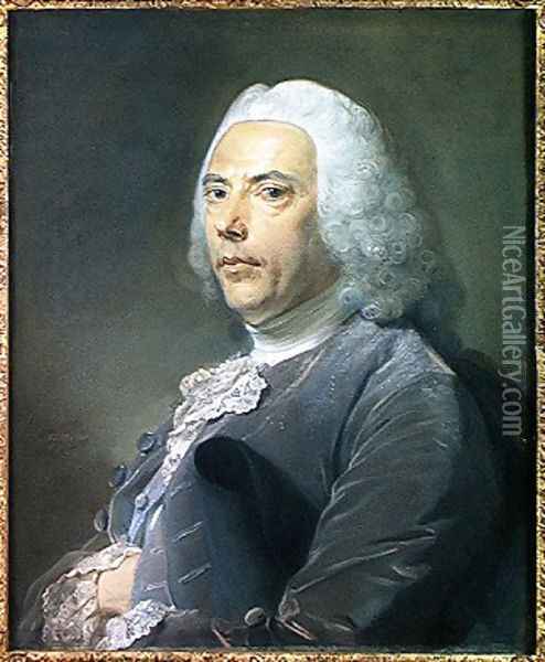 Pierre Bouguer 1698-1758 1753 Oil Painting - Jean-Baptiste Perroneau
