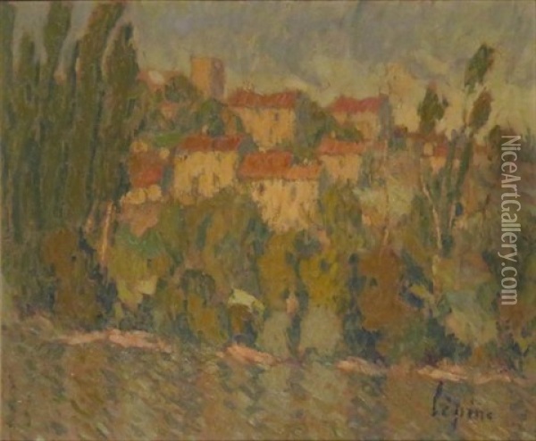 Hillside Village Oil Painting - Joseph Louis Lepine