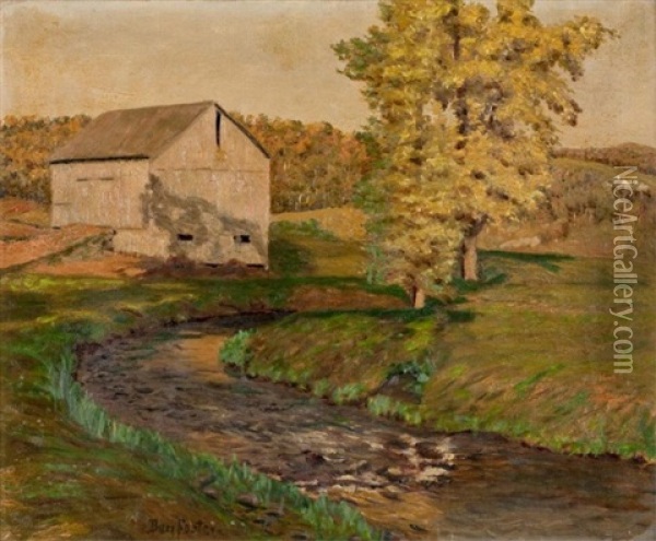The Winding Stream Oil Painting - Ben Foster