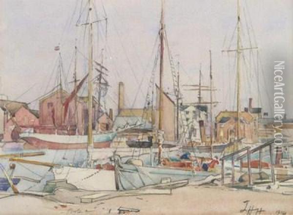 Poole Harbour Oil Painting - James Hamilton Hay