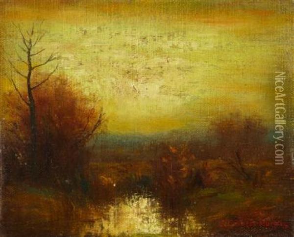 Evening Glow Oil Painting - John Francis Murphy