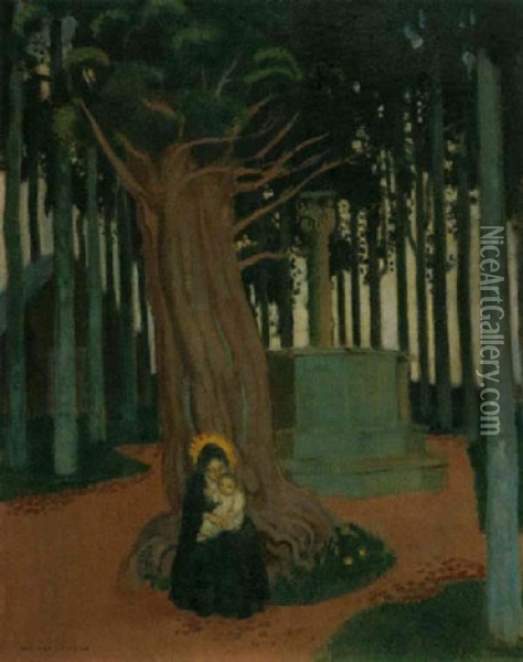Vierge De Saint Gonery Oil Painting - Maurice Denis
