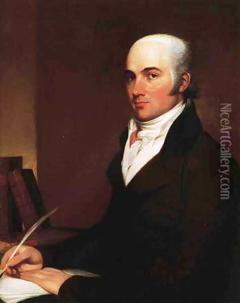 Portrait of John Gore, Jr Oil Painting - John Trumbull