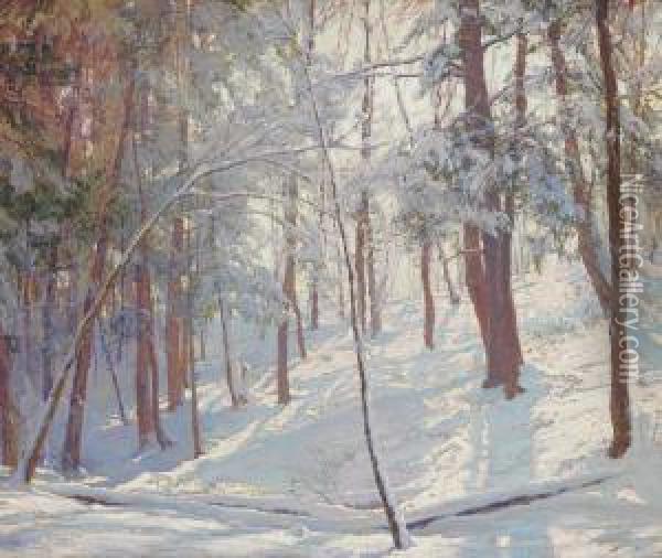 Snow Scene Oil Painting - Walter Launt Palmer