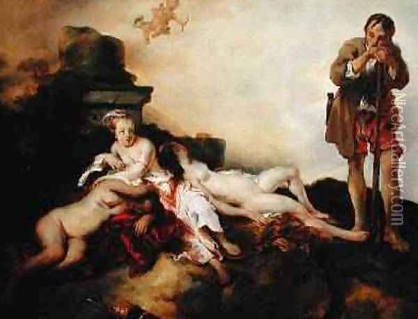 Cimon and Iphigenia from The Decameron by Boccaccio Oil Painting - Jan or Joan van Noordt