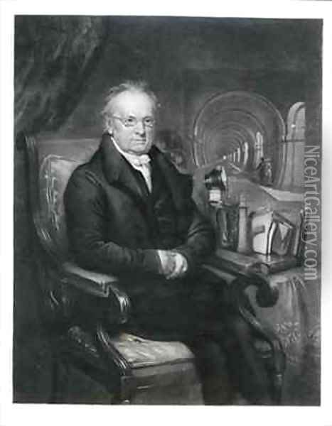 Sir Mark Isambard Brunel 1769-1849 Oil Painting - Samuel Drummond