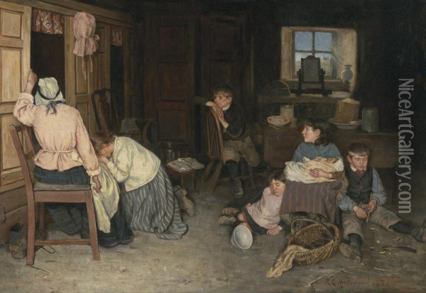 19th Century



 The Pathos Of Life Oil Painting - Roebrt Gemmel Hutchinson