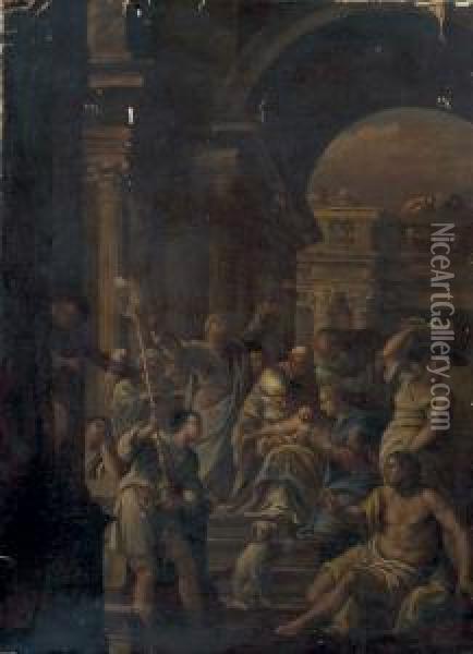 La Presentation De L'enfant Au Temple Oil Painting - Valentin Lefebvre