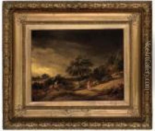 The Incoming Storm Oil Painting - George Morland