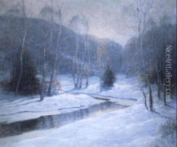 One Winter Morning Oil Painting - Ernest Albert