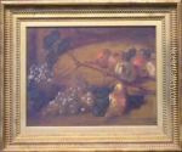 Still Life With Fruit Oil Painting - Abraham Brueghel