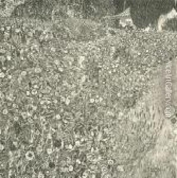 Italian Landscape Oil Painting - Gustav Klimt