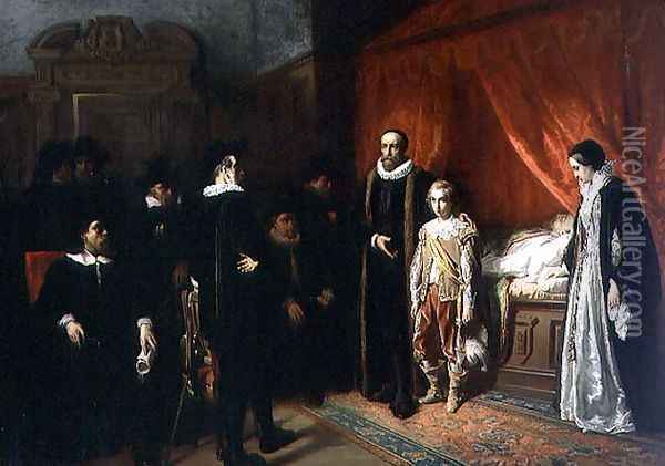 The Death of William the Silent 1533-84 Stadholder of the Netherlands Oil Painting - Jozef Israels