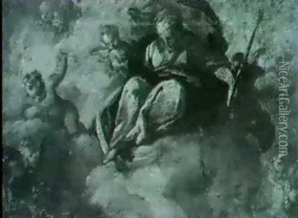 Maria Immaculata Oil Painting - Jacopo Palma il Giovane